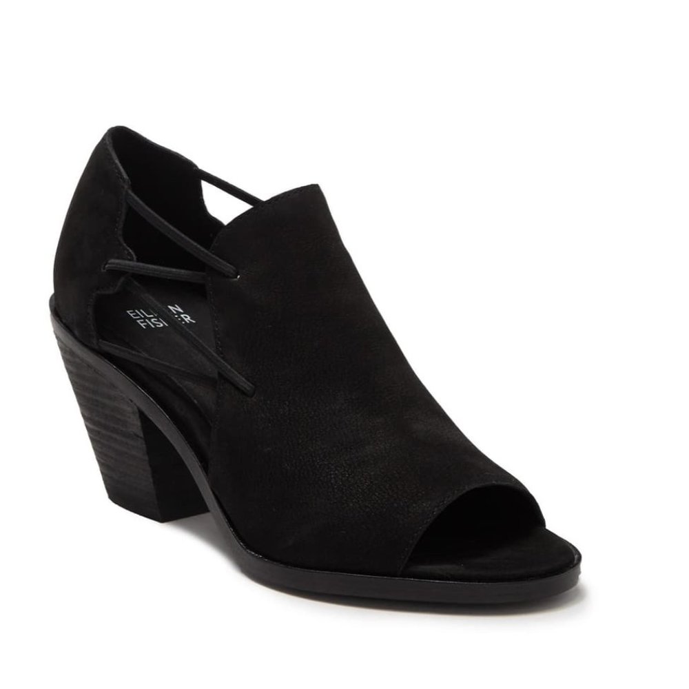 Eileen Fisher Nikki Peep Toe Heel Sandal Bootie
